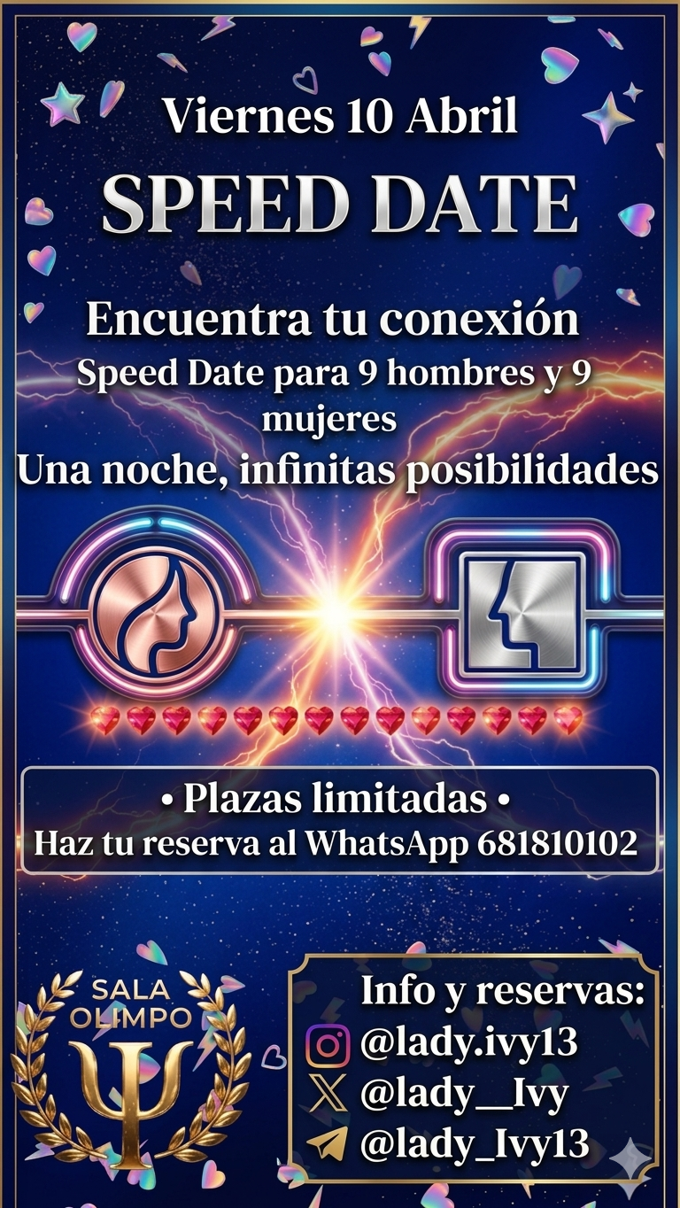 SPEED DATE: ¡Encuentra tu chispa en Sala Olimpo!