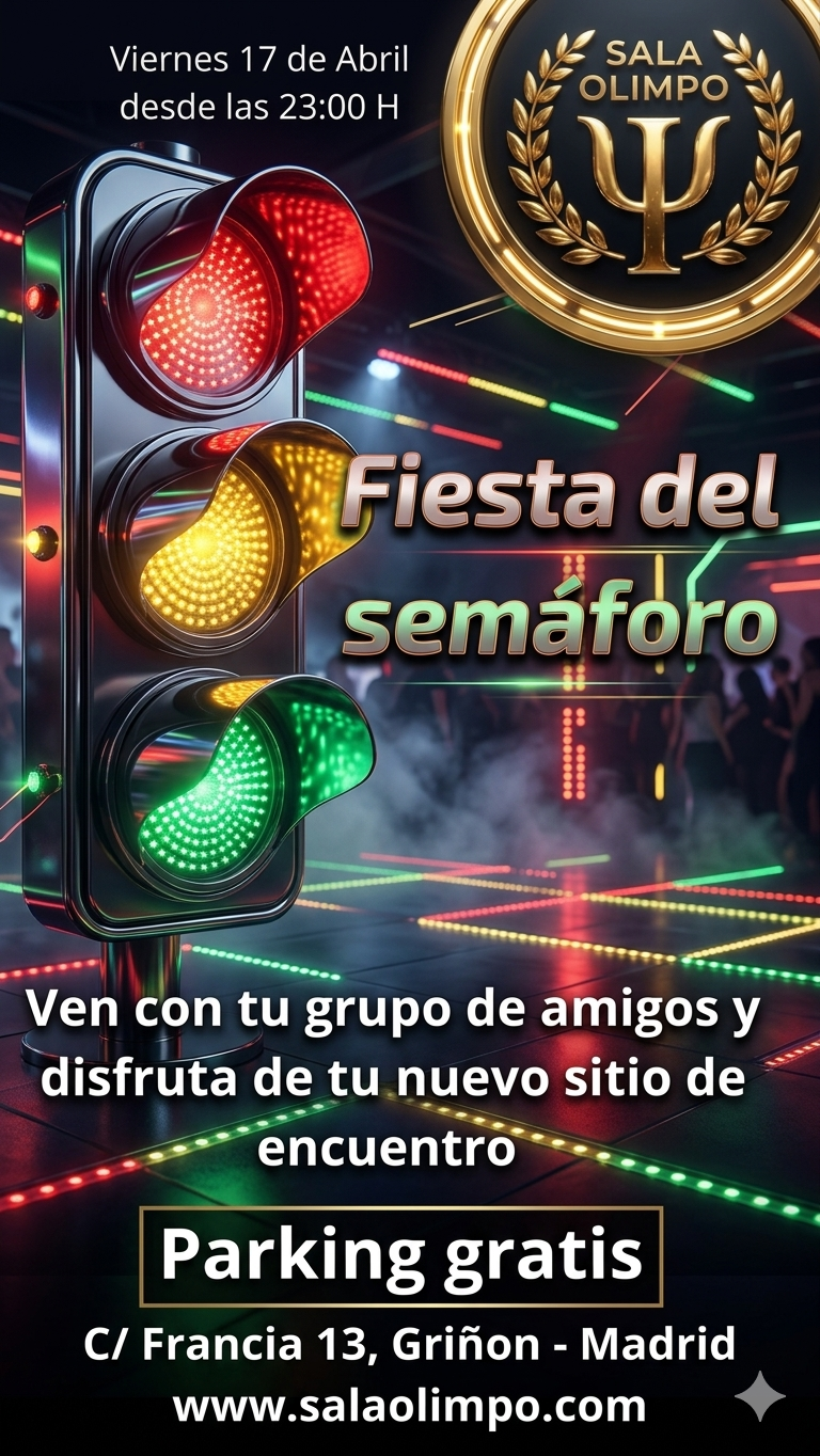 Viernes 17. Fiesta del semáforo
