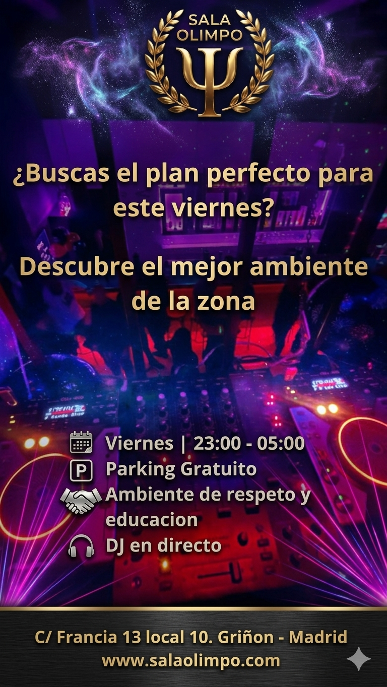 Viernes de Olimpo. Tu punto de encuentro